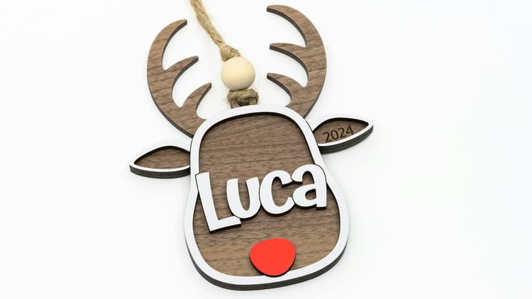 Reindeer Ornament - SVG Generator 🦌