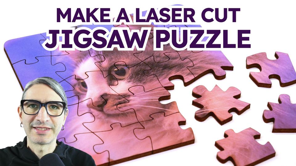 Make a Laser Cut Jigsaw Puzzle with Cuttle 🧩