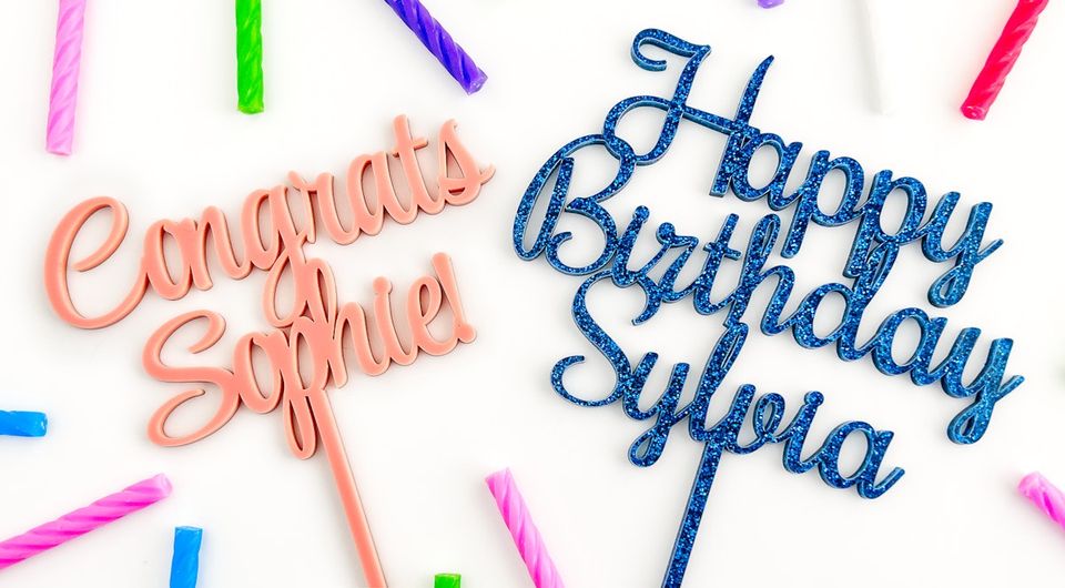 Cake Topper SVG Generator 🎂 and Thicker Connected Text 💪