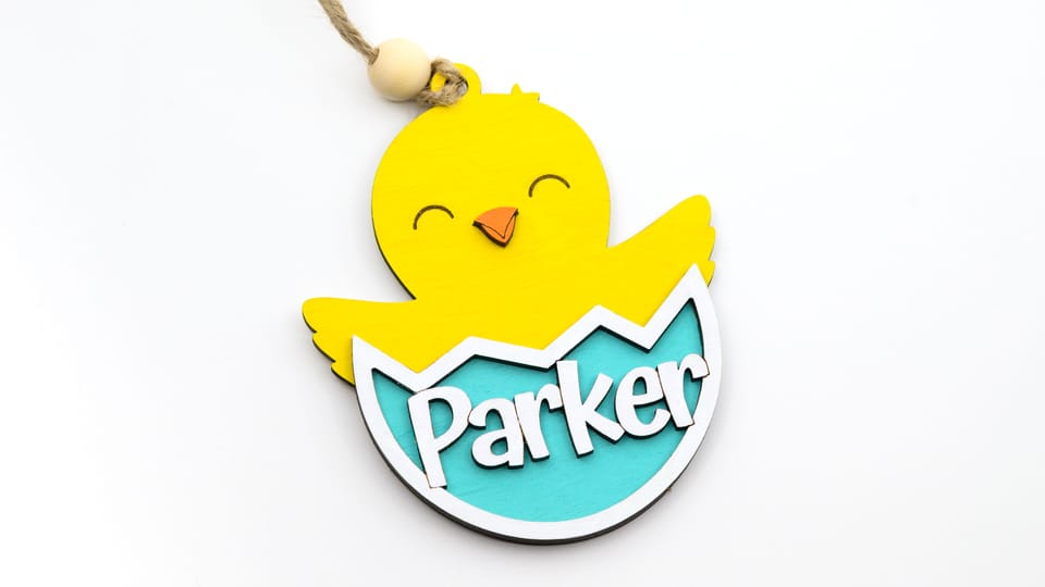 Baby Chick Easter Tag - SVG Generator 🐣